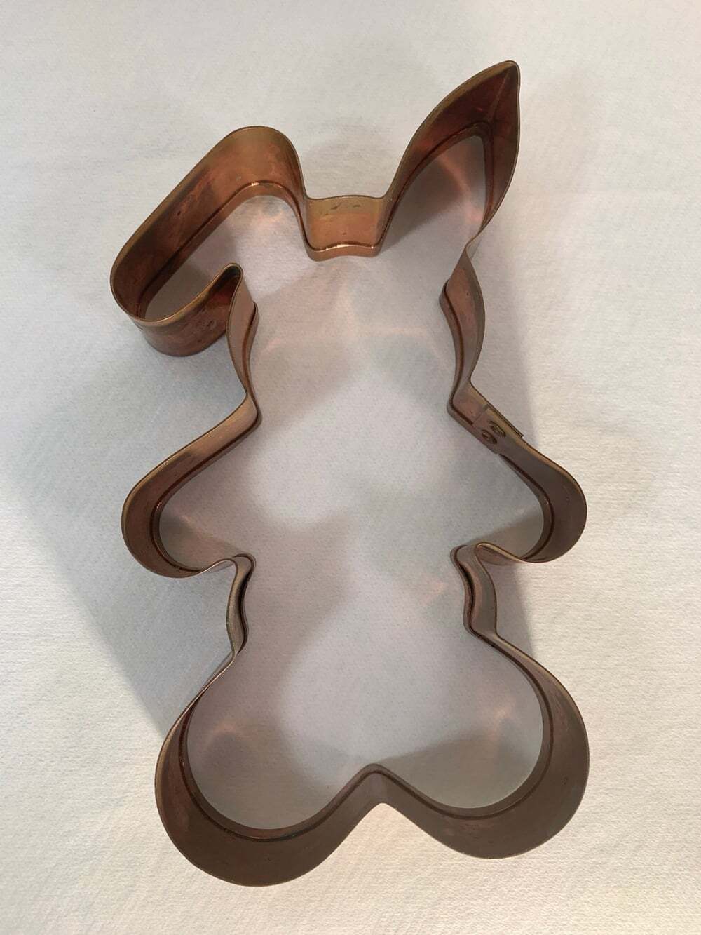 Copper Easter Bunny Cookie Cutter Vintage